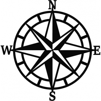 Oryginalna ozdoba na ścianę- kompas